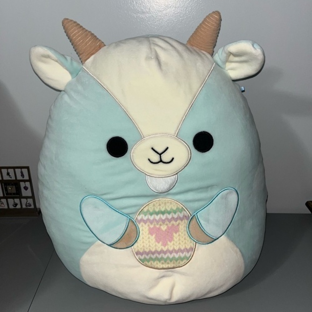 3/25$(Mix) Squishmallows DOMINGO THE GOAT Blue and White Goat Plush
